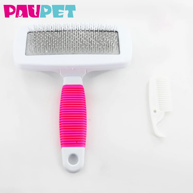  Self Cleaning Slicker Brush for Gently Removes Loose Undercoat, Mats and Tangled Hair with Your Dog or Cat Will Love Being Brus