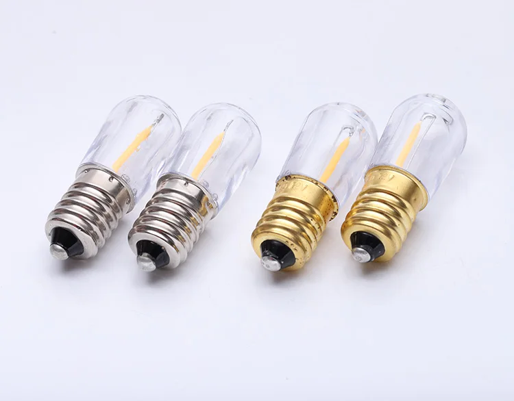 filament led lamp CE ROHS waterproof warm white 14V 24V E14 0.3W clear led filament bulb led small night light