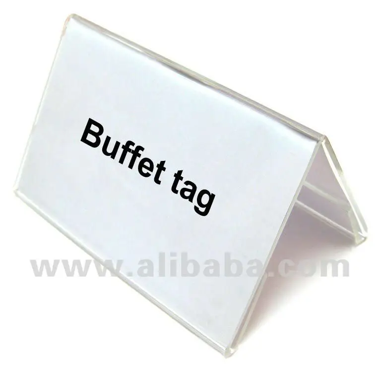 buffet tag holder