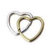 Cheap Wholesale Metal Material Keychain Heart Shape Flat Key Ring