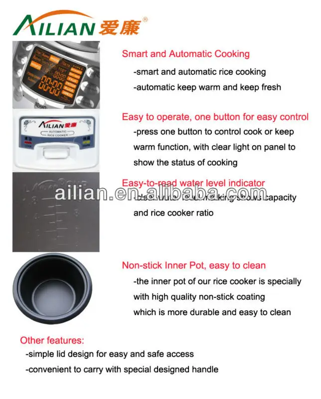 Ailian Rice Cooker other advantages
