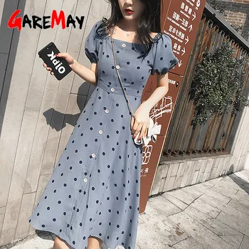 korean long summer dress