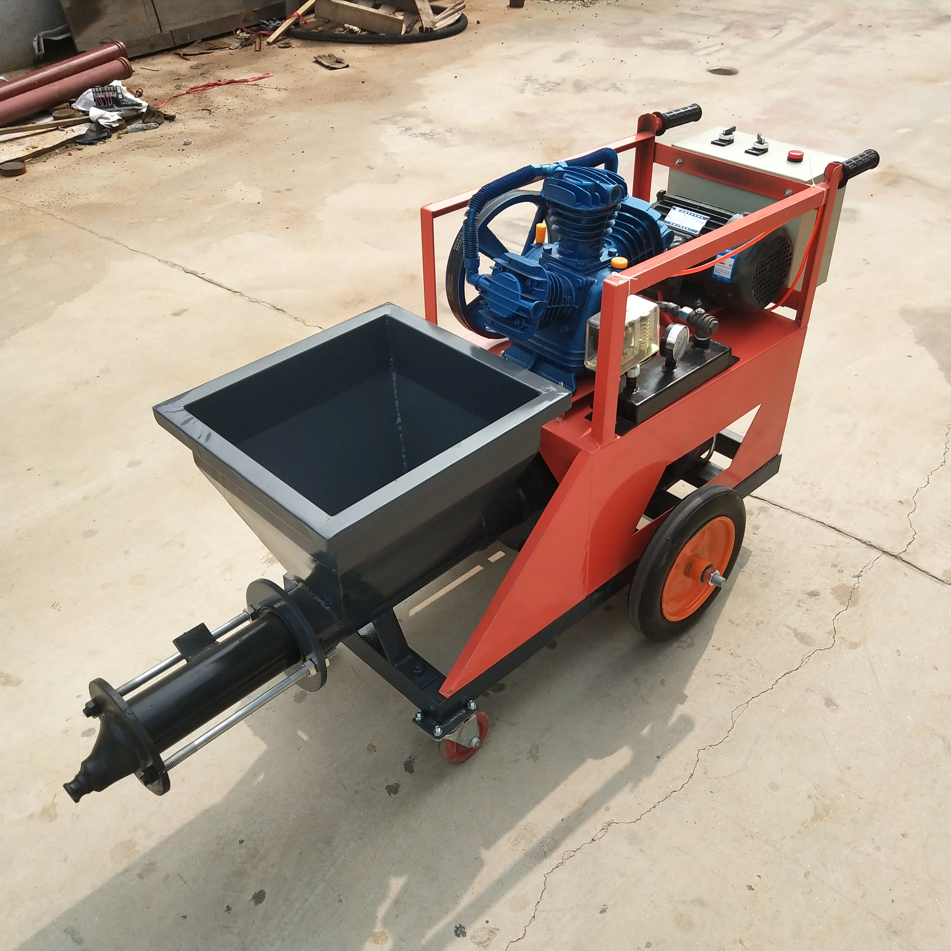Automatic Wall Concrete Putty and Durable Stucco Plastering Spray Machine