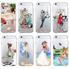 Fashion Classy Paris Girl Summer Legs Travel Relax Beach Macaroon Soft Phone Case For iPhone 11 Pro 7 7Plus 6 6S 5 5S SE XS Max