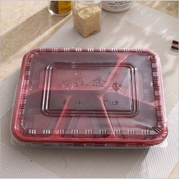 Whole Sale Disposable Plastic Bento Box 5 Compartment Buy Disposable