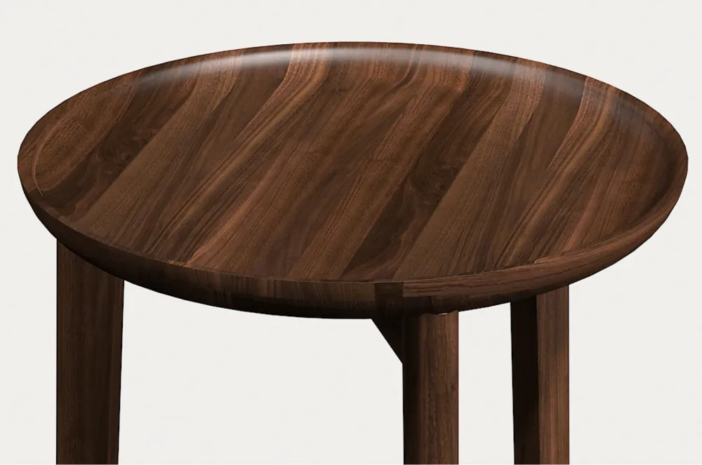 Modern Round Shape Small Solid Wood Side Table Living Room ...