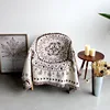 Boho woven macrame throw blanket wall hanging tapestry
