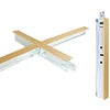wooden pattern ceiling T grid Components Type metal t bar