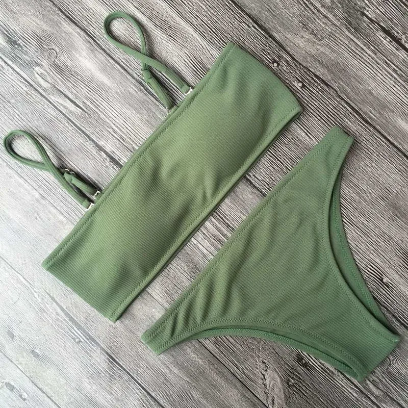 tube top bikini set