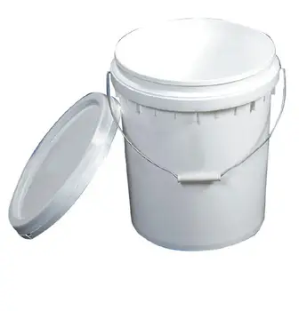 White Plastic Bucket With Metal Lid - Buy Clear Plastic Buckets With