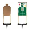 Factory customized AR500 12x20 x 1/2" Silhouette steel shooting target & full portable 2x4 stand