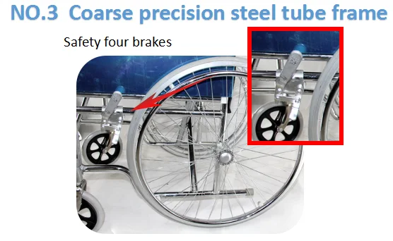 Cheap Price lightweight Standing Folding Remote Used Manual Wheelchair for Sale 