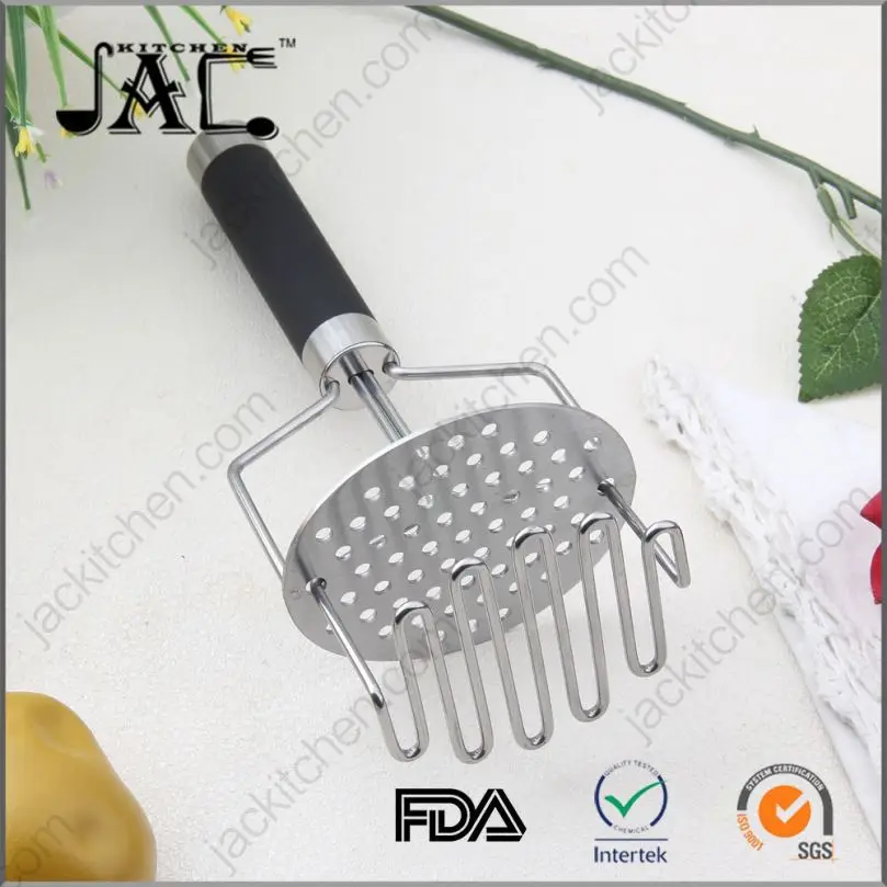 Multifunctional Flexible Stainless Steel Plastic Potato Masher