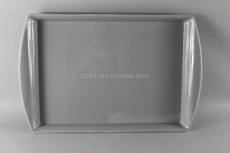 Strong Plastic serving tray Melamine Food Tray Gray colour