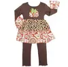 hot sale toddler clothes toddler girl outfit fall long sleeve top with ruffle pants outfit pumpkin thanksgiving day outfit