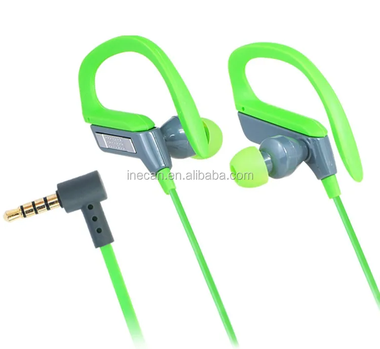 Wired Earbuds Earhook Sports Phone Headset Ear Hook Headphone With Mic