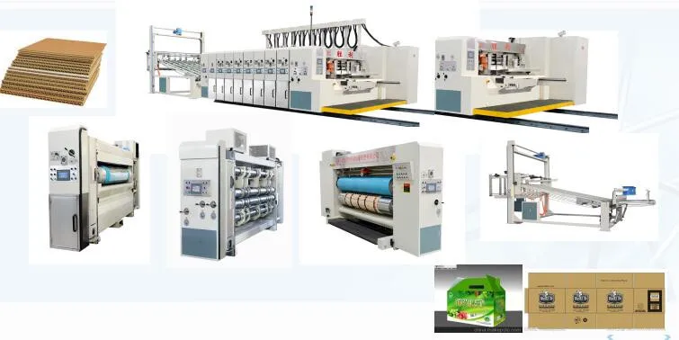 5 ply corrugated box flexo printer rotary slotter die cutter machine