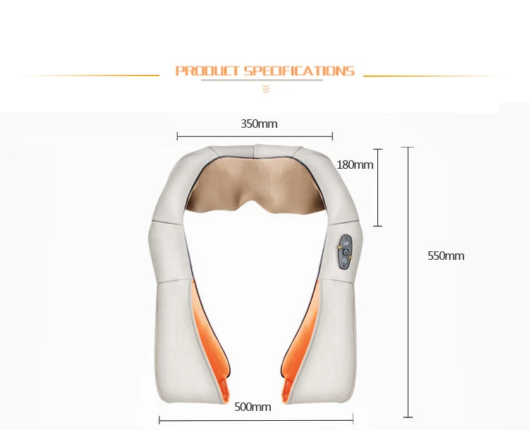 Shiatsu back shoulder neck massager with heating function