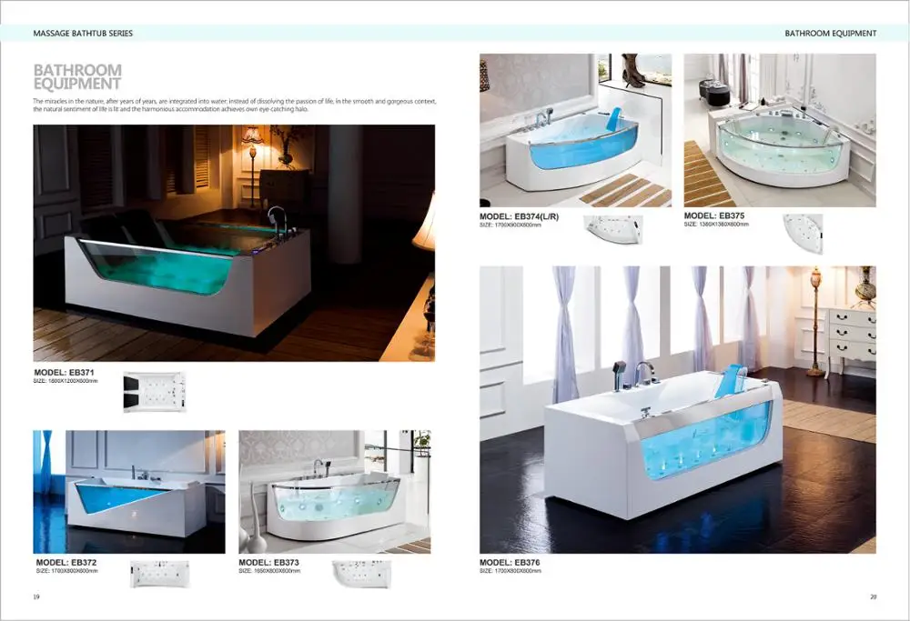 Factory Sell Luxury Freestanding Whirlpool Bath Tub Bubble Soaking 2 Person Hot Tub Custom Massage Bathtub With Spa