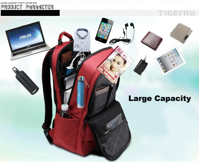 2017 fashion hot style Anti-theft anti-shock high quality nylon ladies business14 17 inch lenovo laptop backpack bags