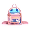Candy Color Holographic Laser Mini PU Leather Backpacks Bags Casual Women Girls jelly Bag