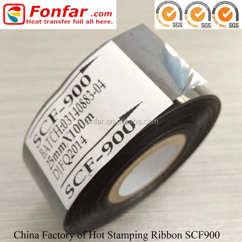 China Manufacturer Of 35mm * 100m Red Batch Number Ribbon For Date Code