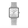 Trend design quartz watch japan movt square shape 316 mesh band female watches custom label watches