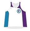 High quality dry fit Breathable running custom sublimation singlet