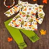 Print fox pattern long sleeve top solid icing ruffle leggings flower girl clothing sets wholesale fall winter children clothes