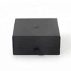 Hot Sale Luxury Clamshell Cardboard Packaging Wedding Watch Case Black Jewelry Gift Box With Foam Insert
