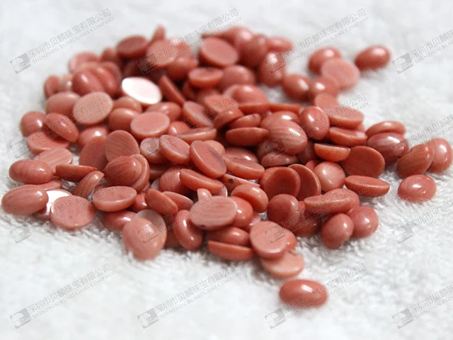 Salmon coral cabochon 6x10mm for sale  (10).jpg