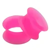 Flexible Glow In The Dark Thin-Walled Silicone Ear Plugs Double Flared Expander Piercings