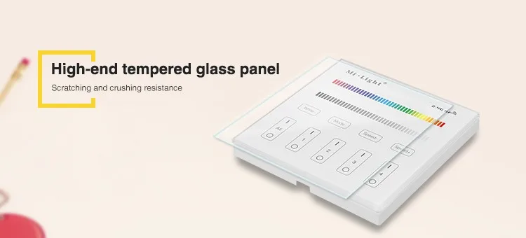 Milight T3 AC85-265V 4-Zone RGB/RGBW Smart Panel Remote Controller for led strip light lamp