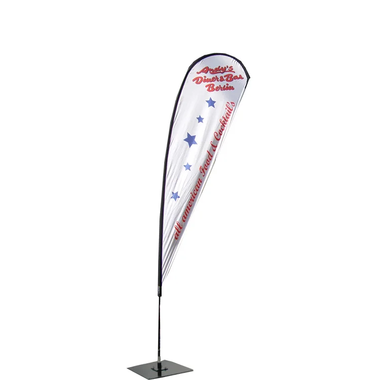 Advertising Teardrop Rectangle Vertical Beach Carbon Flag Pole