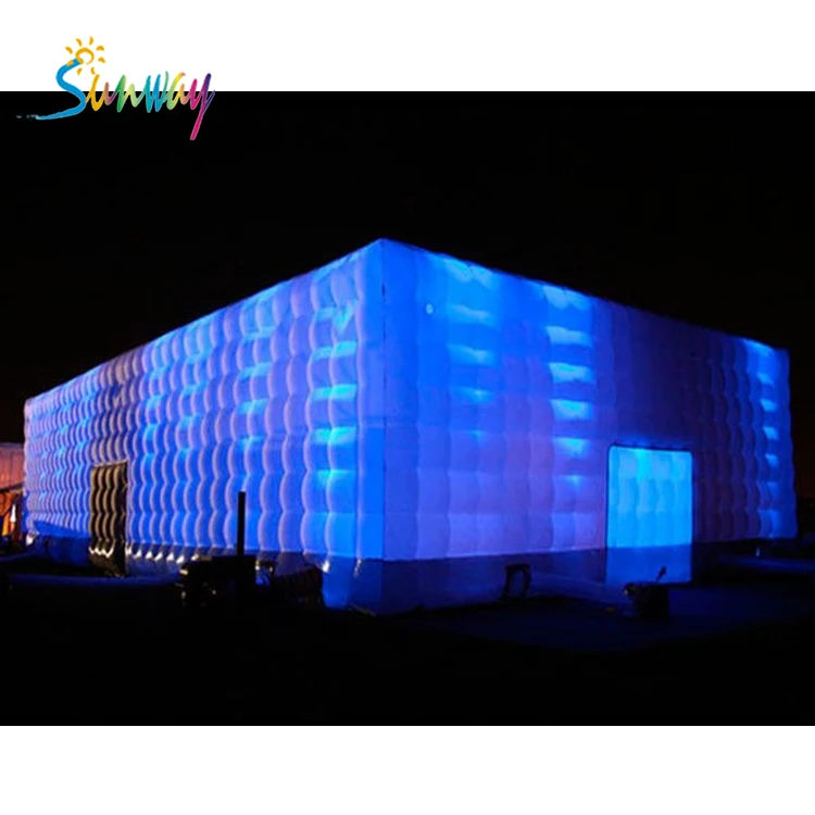 Sunway Led Lighting Inflatable Wedding Event Cube Tent Inflatable Party