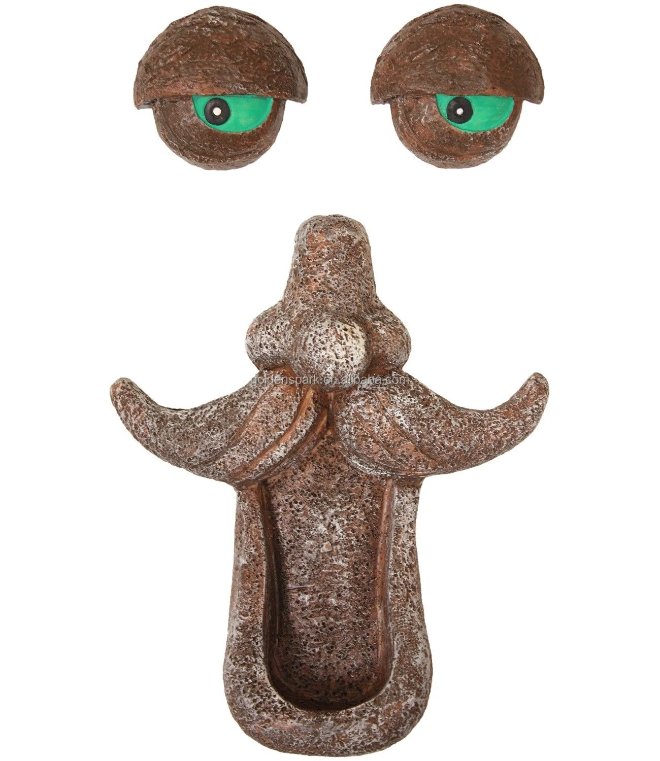 Fun Tree Face Wild Bird Feeder Garden Yard Decor With Fluorescence