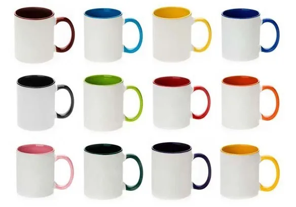 ceramic cup wholesale for sublimation coffee or tea mug OEM color ceramic mug