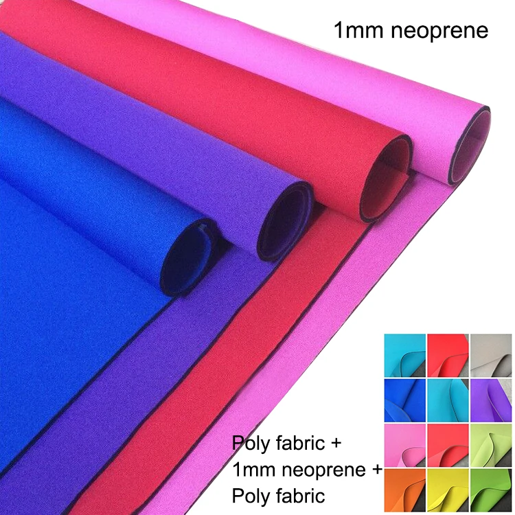 Thick Neoprene Sheet 1mm 2mm 3mm 7mm Printed Neoprene Fabric Coated Polyester Noly Embossed