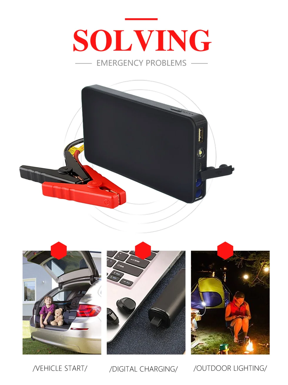 8000mah Lifepo4 Car Battery Jump Starter With Pump Tire Buy 12v Car