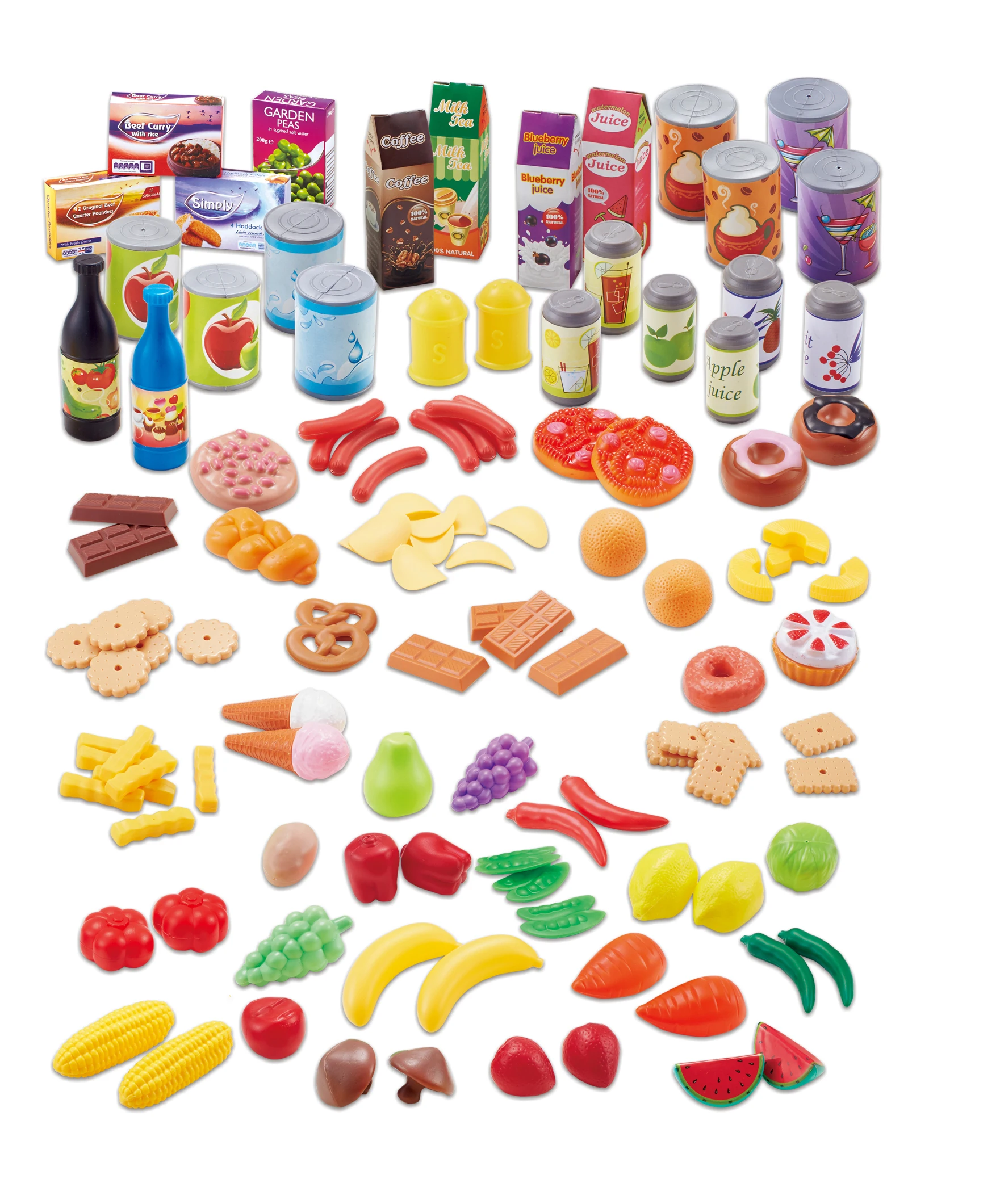 soft plastic play food