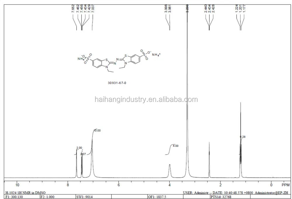 azino bis ethylbenzthiazoline sulfonic