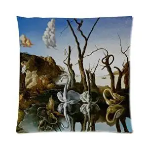 Custom Salvador Dali Art Work,World Famous Painting Throw Pillow Case Cushion Cover 16x16 Inch - Twin Sides Printing