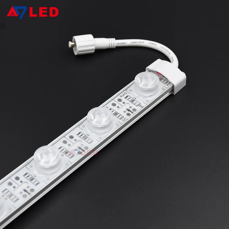 Sidelight Smd3030 12v 24v IP67 waterproof outdoor Aluminium led strip light double side led rigid bar