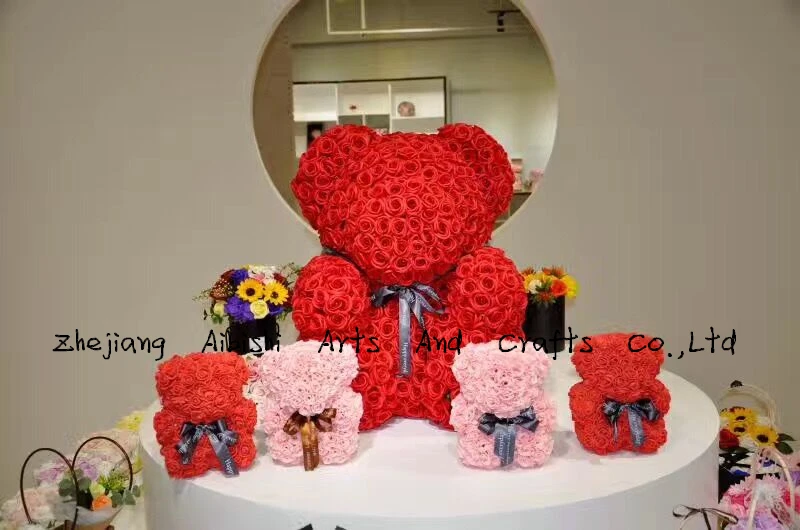 soap flower teddy bear