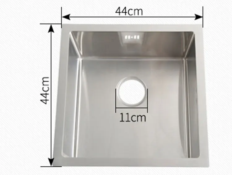 US Market Single Kitchen Sinks Bowls Undermount Stainless Steel Kitchen Sinks for Home Washing Dishes