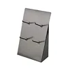 POS 2 Tier Paper Board Cardboard Counter Top Cosmetic Display Stand With Peg Hook