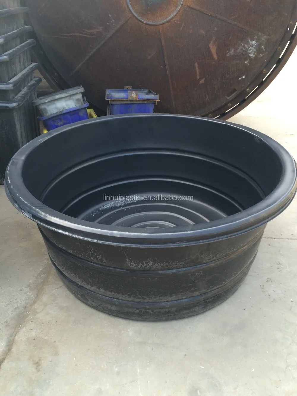 Black Round Rubber Plastic Cattle Water Trough Buy Cattle Water