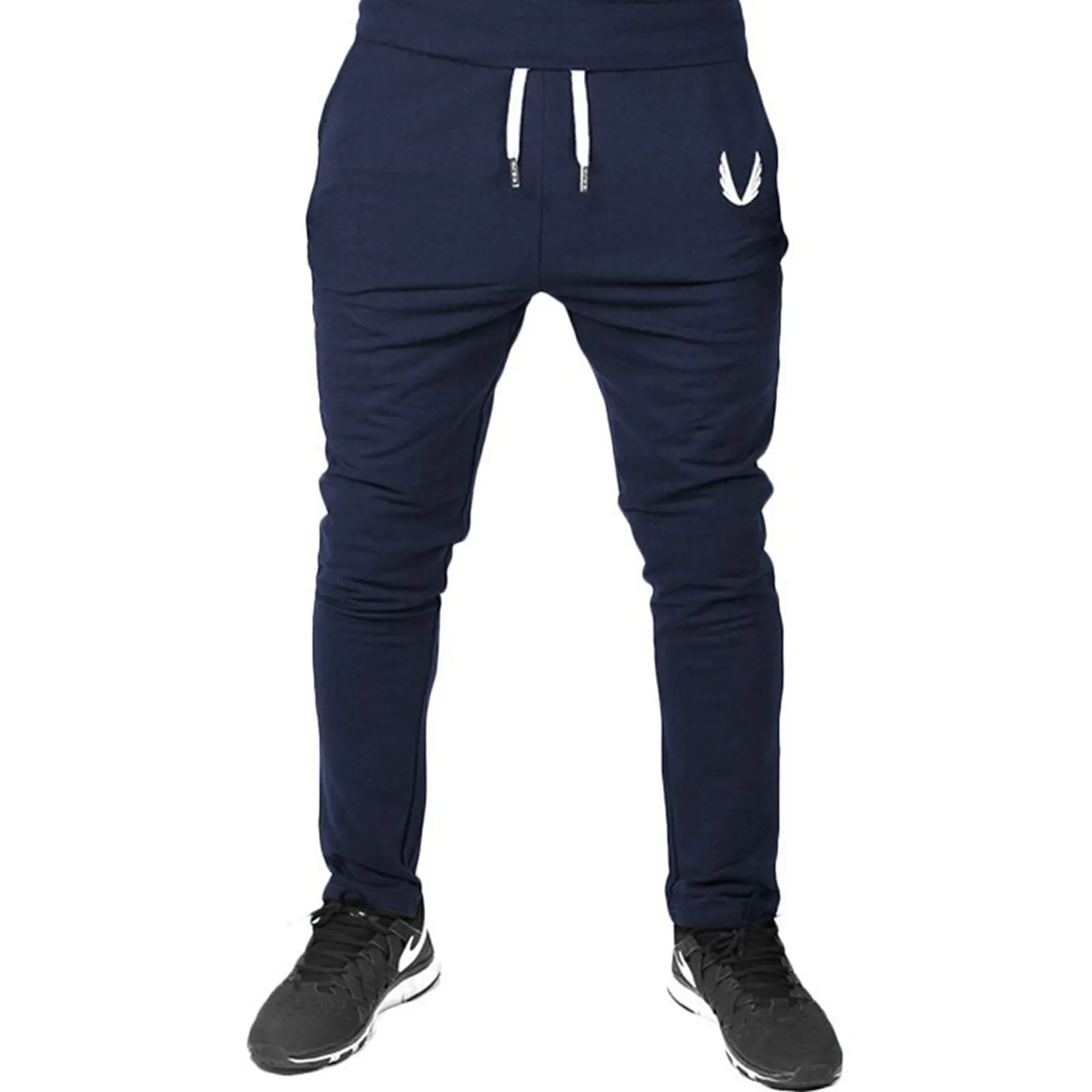 navy blue skinny joggers