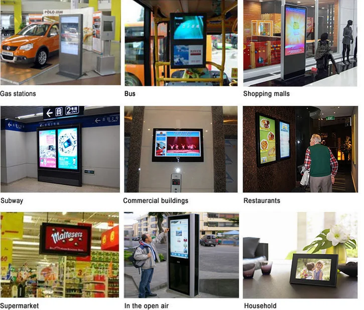 23'' LCD/LED Kiosk Display Free Standing Digital Signage Advertising Player