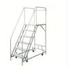 Customization Warehouse metal ladder and shelf ladder with wheel